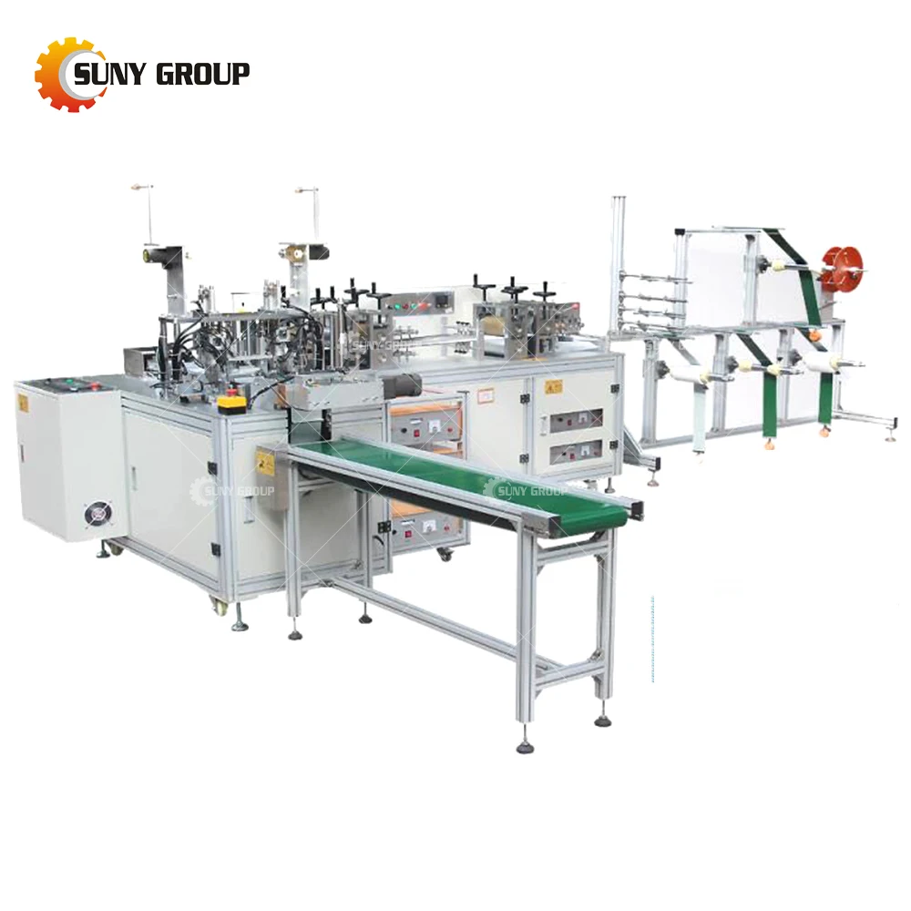 Fully Automatic Disposable Surgical Mask Making Machine 3Ply High Speed