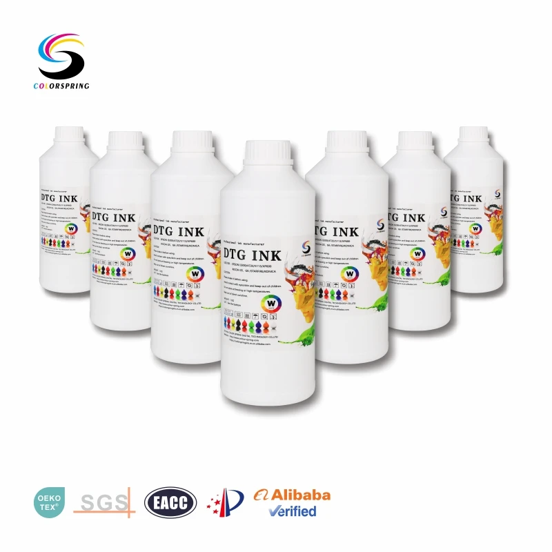 Premium inkjet dtg ink 500ml for epson DX5 DX7 I3200 4720 DTG Inks
