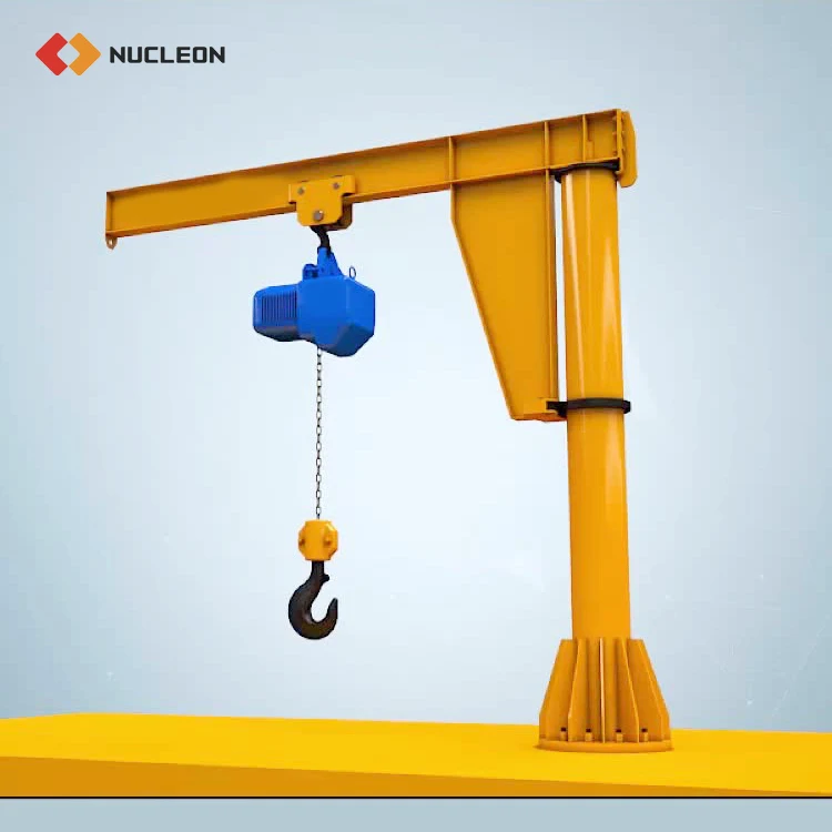 Material Handling Floor Mounted portable Jib Crane Telescopic Folding Jib Crane 500kg 1000kg 2000kg price