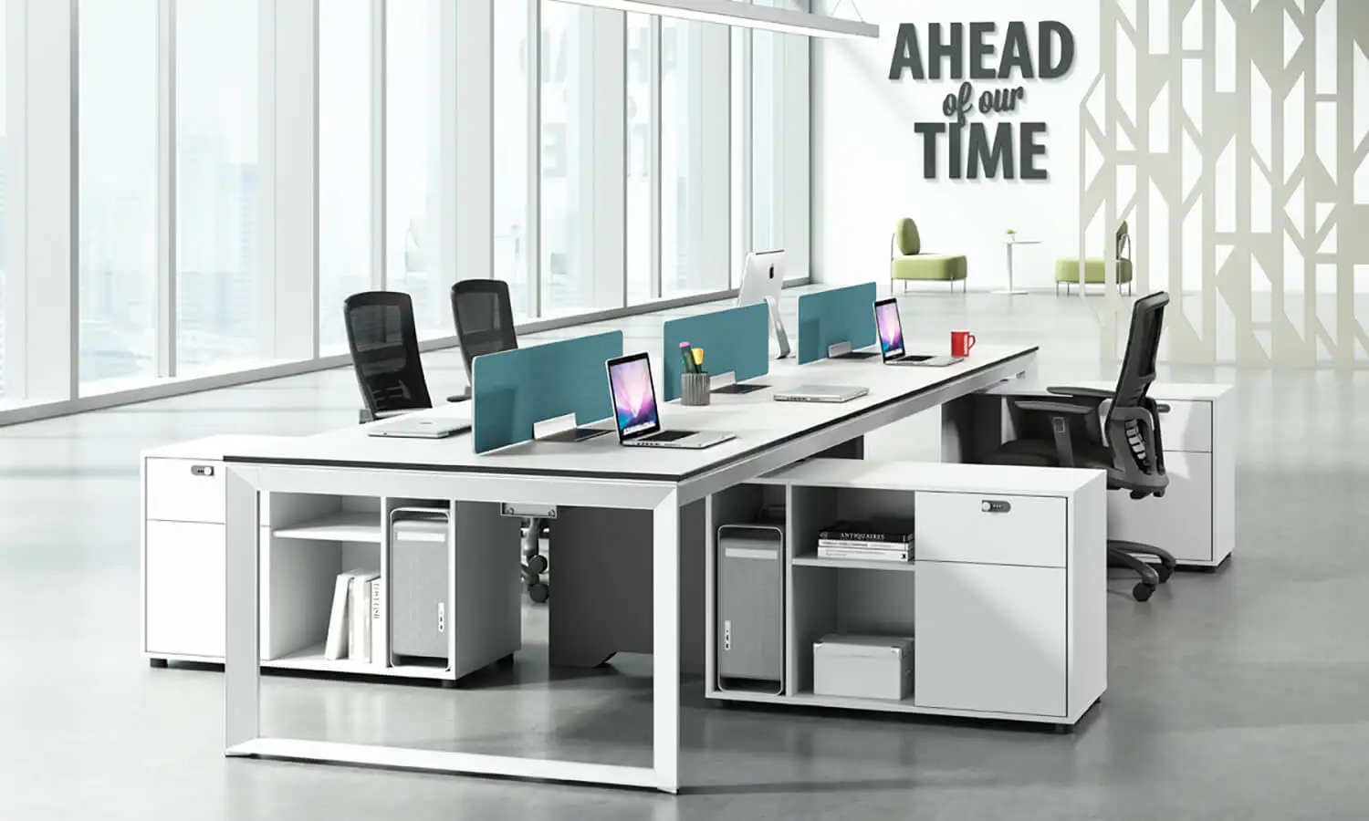 10 человек офисные модульные перегородки из МДФ рабочая мебель для сотрудников стол рабочего стола