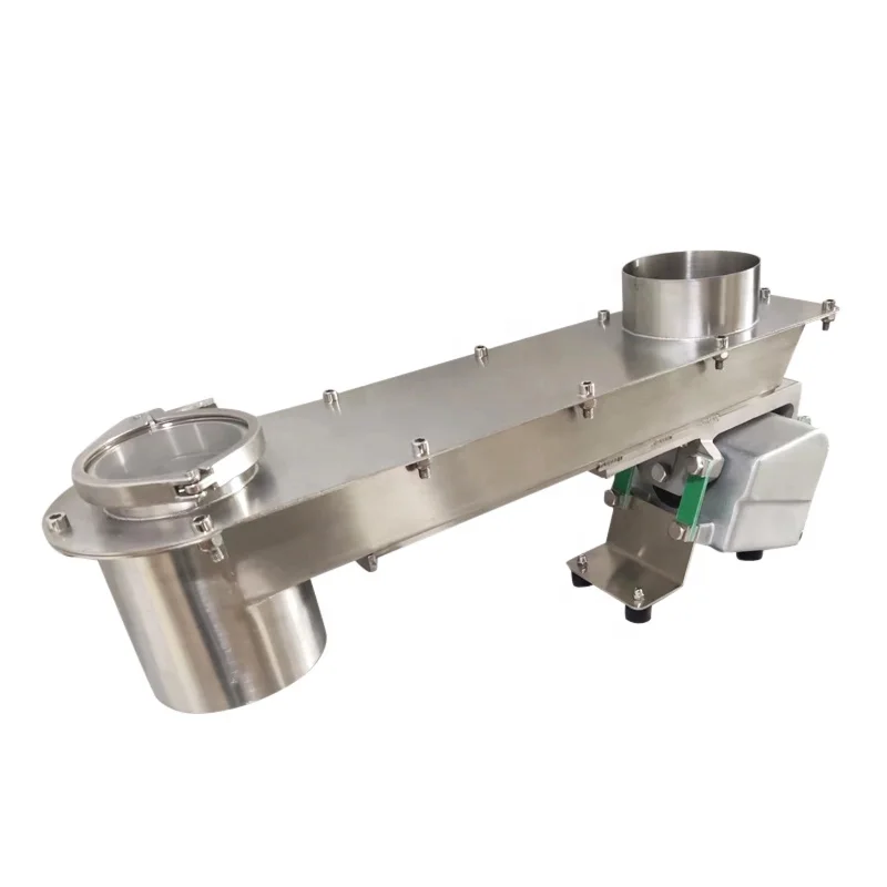 304/316  Enclosed Powder Particle Tube Vibrating Feeder vibration Conveyor vibratory feeder