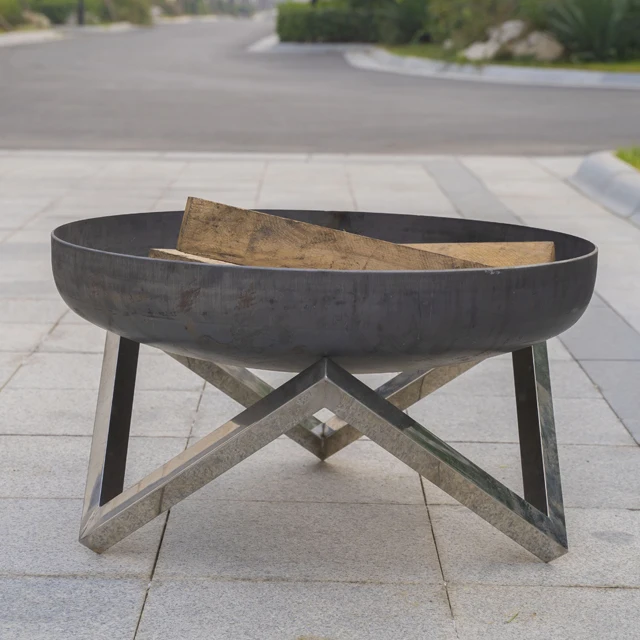 outdoor steel water bowl BBQ grill fire pit bowl