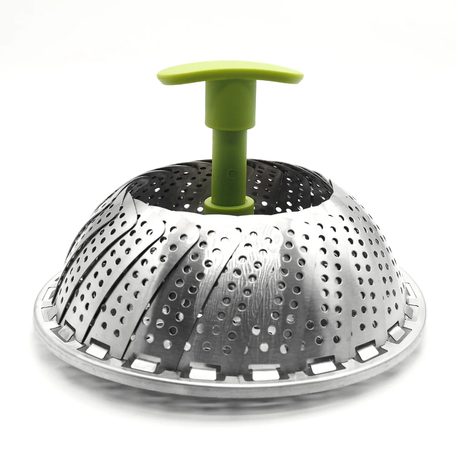 Steamer Basket Stainless Steel Vegetable Folding Insert for Veggie Fish Seafood