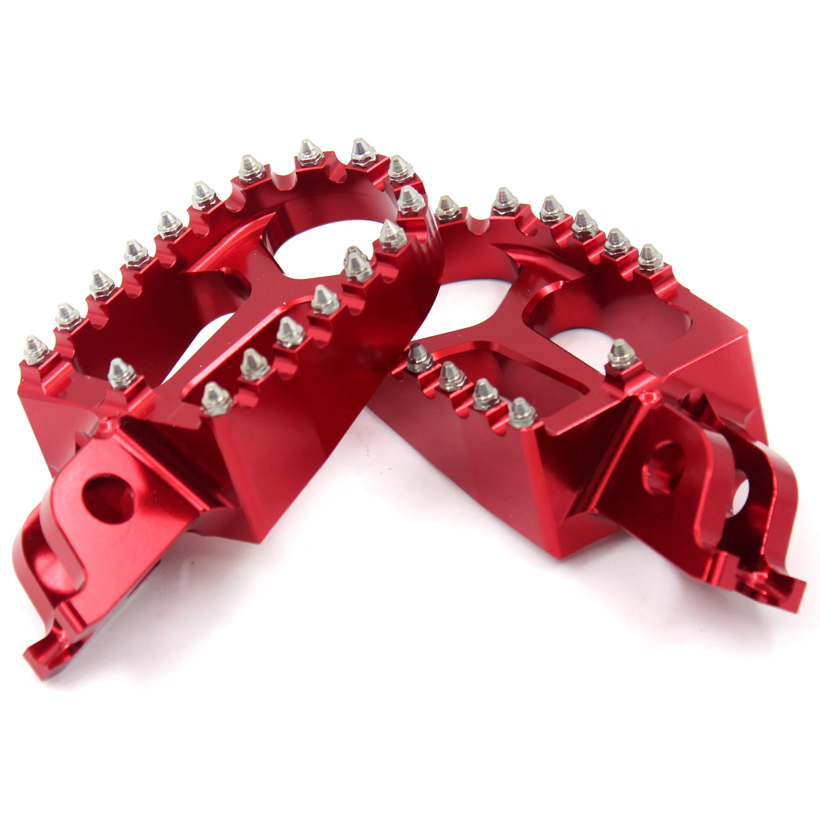 
KKE Dirt Bike Motorcycle Pedals Aluminium Foot Pegs Footrest Foot Pedals Compatible with HONDA CR125R/250R CRF250R CRF450X 