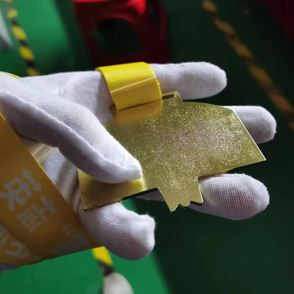 Custom  full in color  Zinc Alloy AmericaSport Creative OEM North Ribbon Logo Style  Technique Games basketball Medals