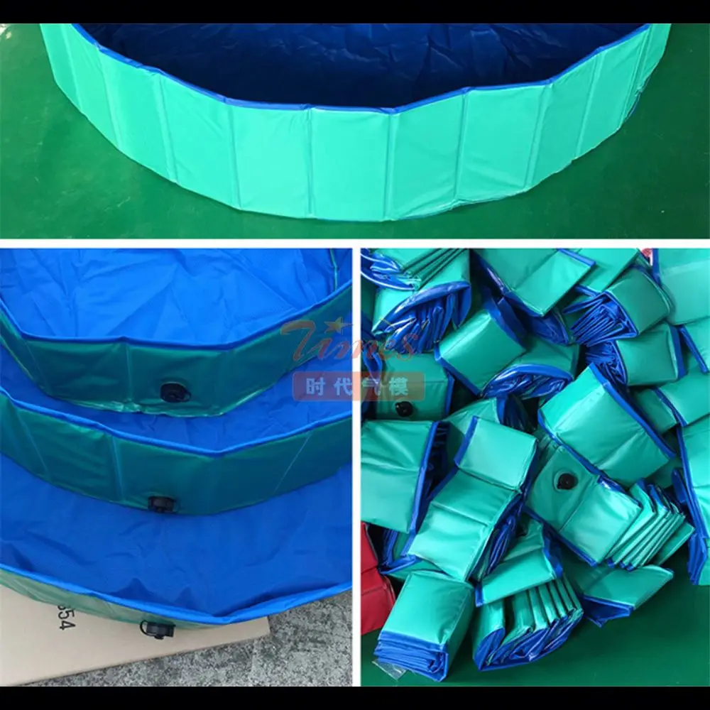 Collapsible Dog Spa Blue Large Inflatable Folding Portable Foldable Pvc Plastic Bath Dog Pet Water Swimming Float Pool For Dogs