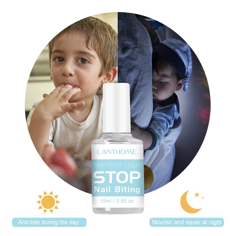 lanthome baby private label nail care anti toddle eating finger sucking stop nail biting for toddler