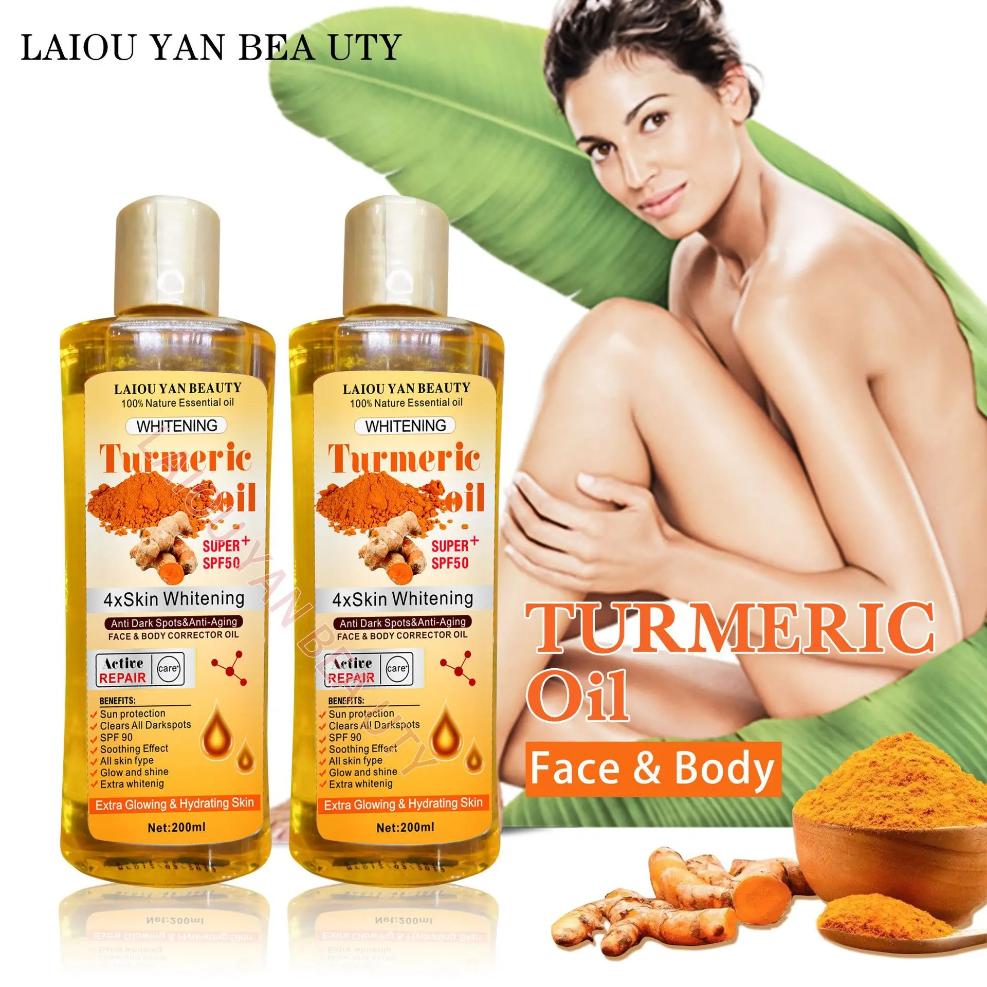 Cross-Border Factory Wholesale Ginger Butter Moisturizing Fever Essential Oil Vitamin C Infused Body and Meridian Massage Oil