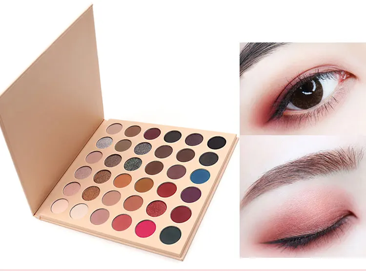 Custom name 36 colour eyeshadow palette diy long lasting professional eyeshadow makeup