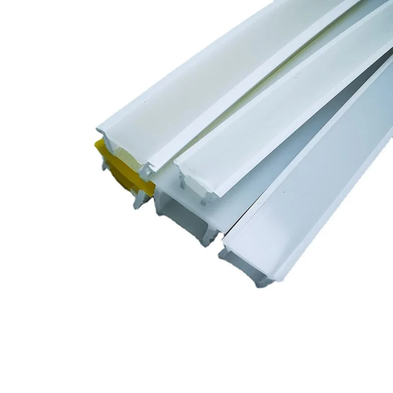 Customized E-Shape Silicone Strip Anti-Collision Water Retaining Surface for Decorations Aluminium Material LED Profile Light