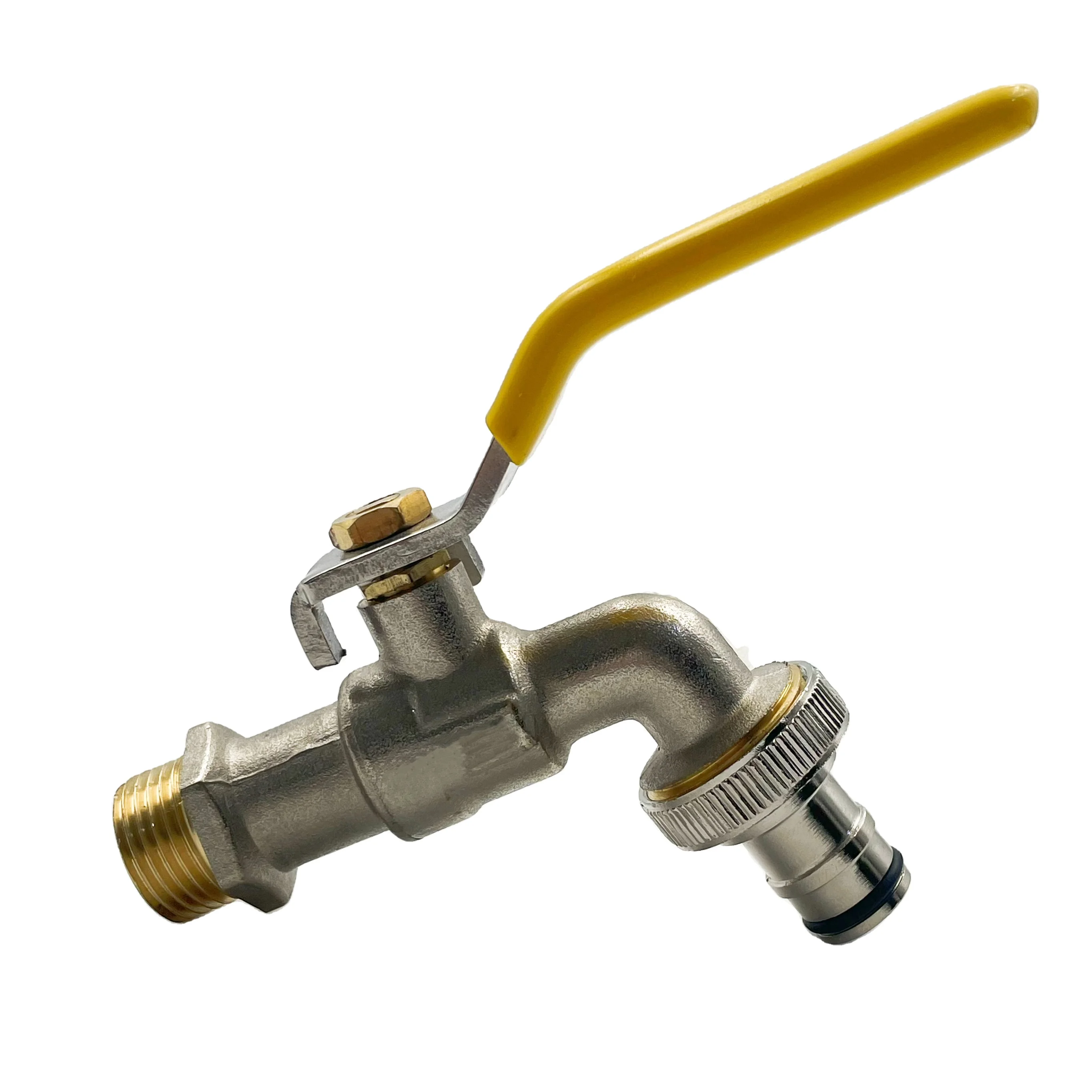 Brass Bib Cocks Tap 1/2 Pipe Fitting Hose Tap Wall Mounted Thicken Anti-freeze Water Bib Valve Tap for Garden Outside