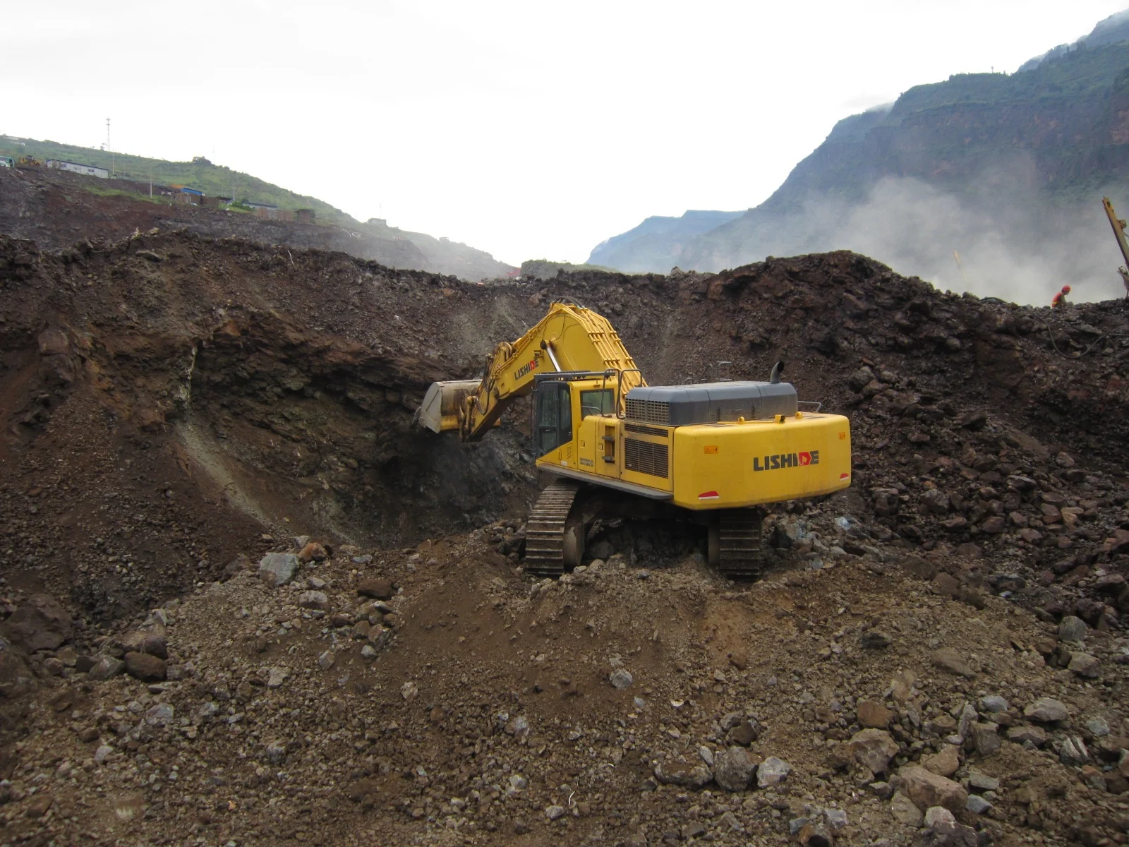 80ton excavator China mine machinery Big excavator SC8050 336kw Bucket digging force 300KN hydraulic excavator