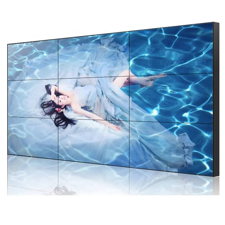 [15 years factory] MLT Indoor DID LCD video wall panel matrix splicing screen seamless 1.8mm video wall for advertising display