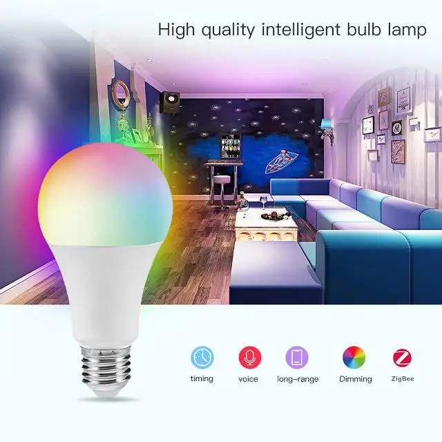 Умная лампочка E27 B22 RGB + 3CCT светодиодная умная Tuya
