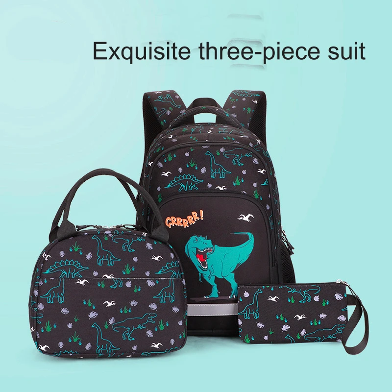 Hot Sale Amazon Backpack bag Kids School 3 in 1 set Boy School bag