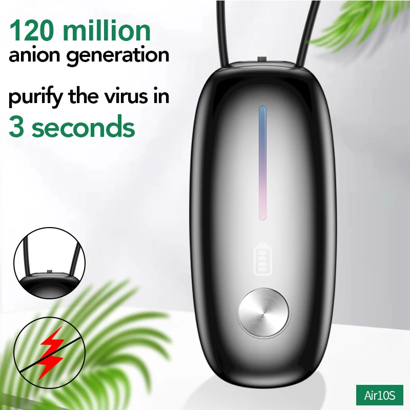 
Anion air purifier factory direct wholesales necklace air purifier wearable air purifier 