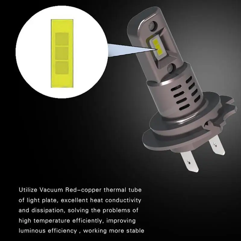 Manufacturer price H7 H18 Led bulb 60W Halogen Replacement h7 led canbus H7 H18 Auto LED Headlight Bulb