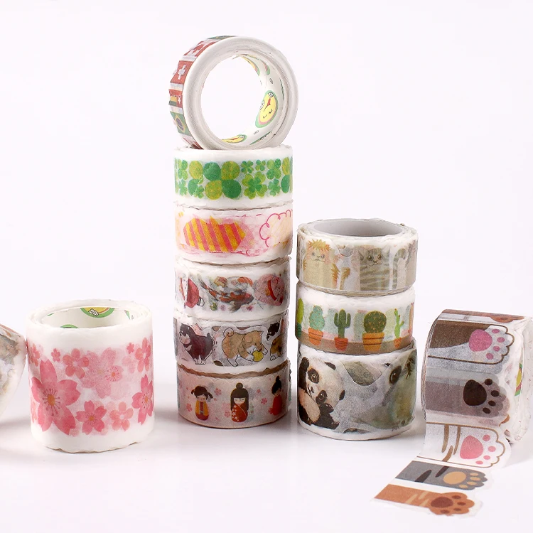 Design Cute korean stickers and washi tape custom printing,stamp girl washi tape