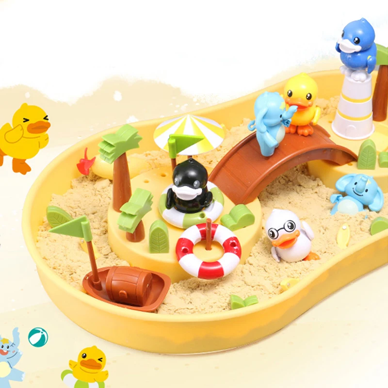 Электрическая игрушка «сделай сам» магнитный Набор для ванной с водным песком детская рыбалки