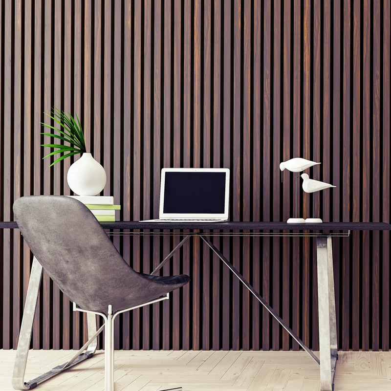 High quality polyester fiber acoustics panel mdf wood slat acoustic wooden MDF panel indoor