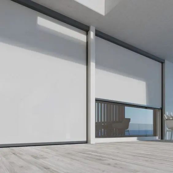 Fabric Solar solar external blinds solar screens blinds outdoor power roller blinds patio sunshade outdoor shade