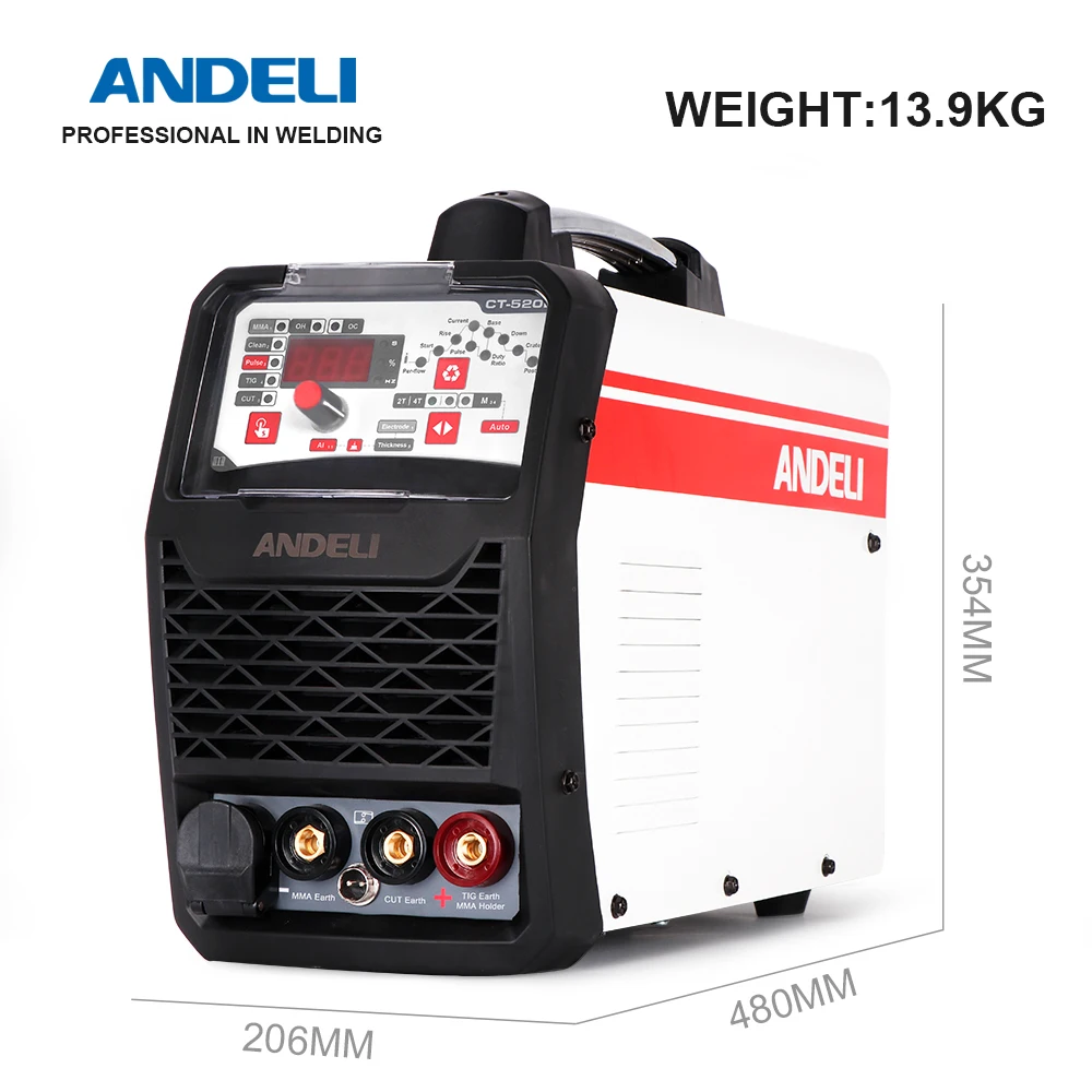  ANDELI 3in1 CT-520DPC умный портативный сварочный аппарат 220V 3 в 1 с IR