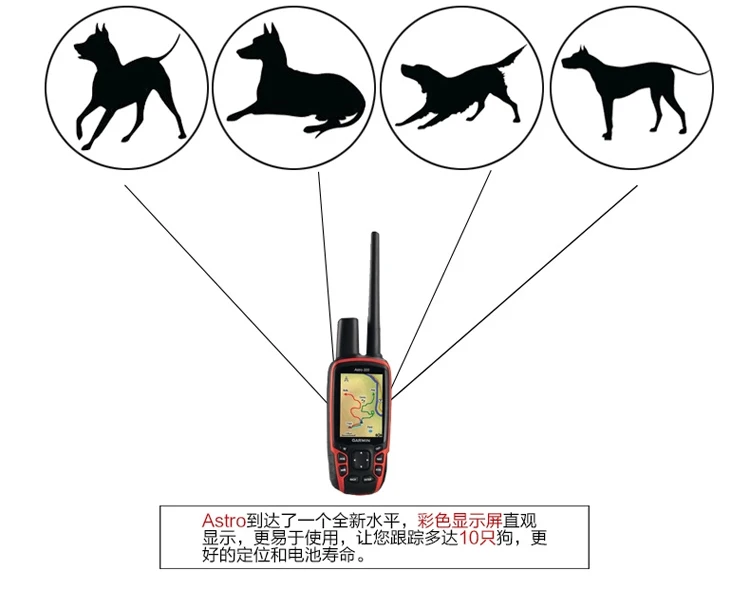  Garmins Astro 430 с собачьим ошейником T5