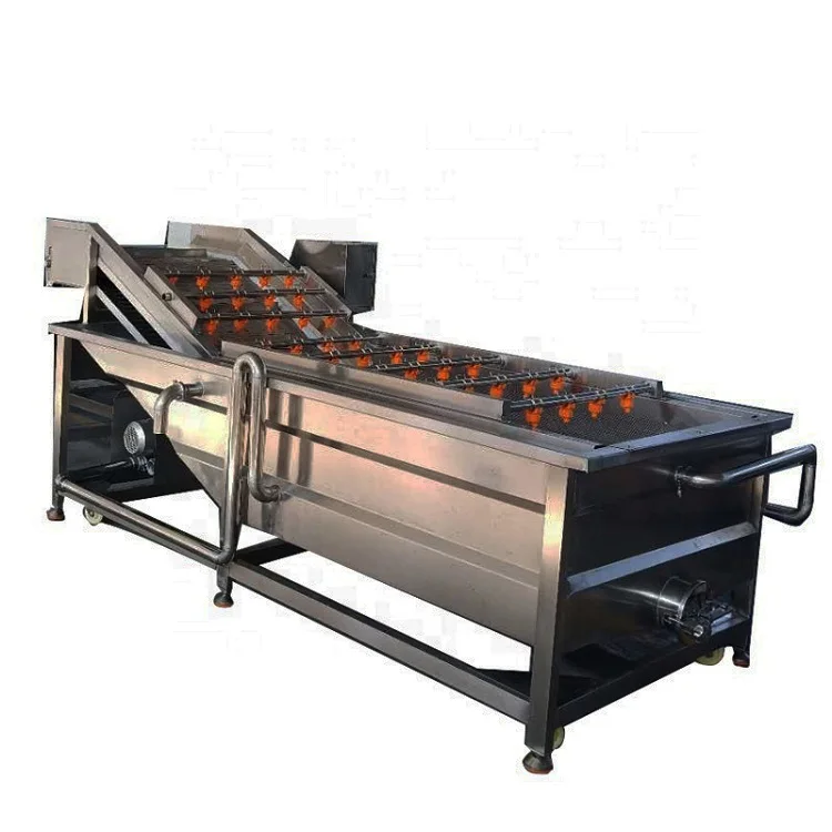 Bubble Washing Machine Fruit Vegetable Washing Equipments Commercial Bubble Parsley Cleaning Equipment