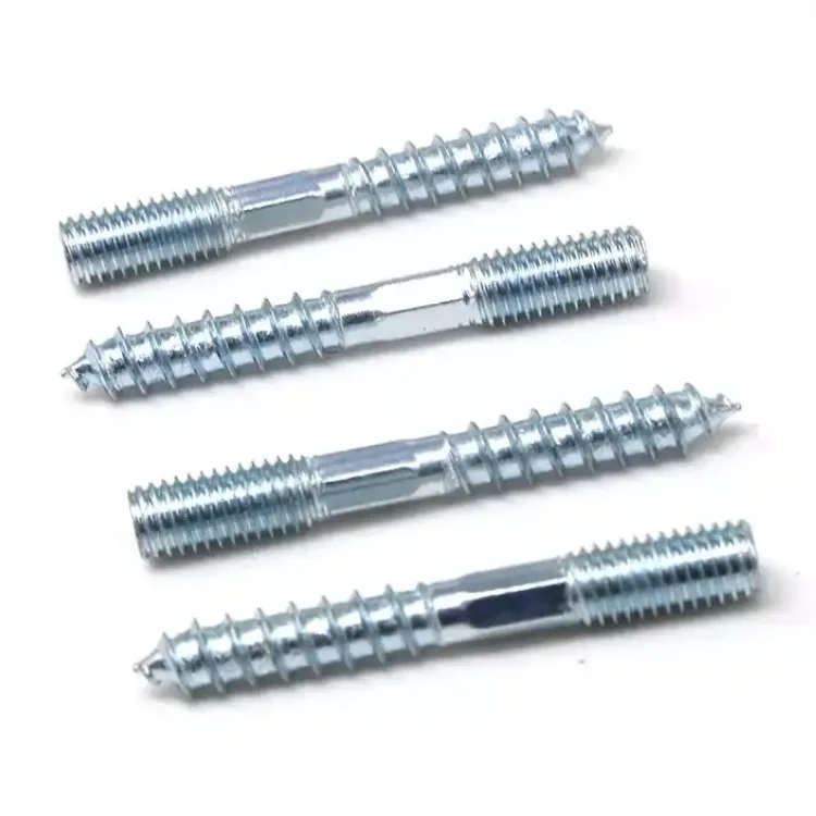 Factory customize  PTFE xylan coating hanger bolt stainless steel double thread