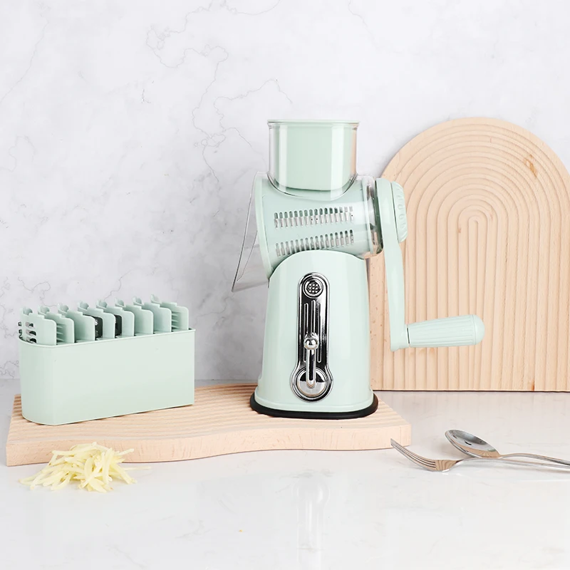 Multifunctional Stainless Steel  Madoline Rotary Drum Type Vegetable Cutter Grater Slicer