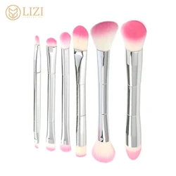 double end silver magnet makeup brushes maquillaje proveedores de china new trending beauty accessories craft gift for women