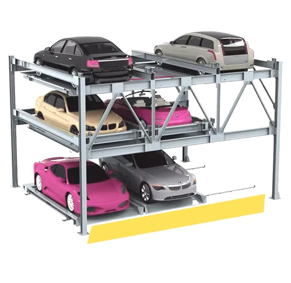 3 layer Mechanical puzzle Parking system for safe parking garage equipment for commercial parking solution from Chinese supplier