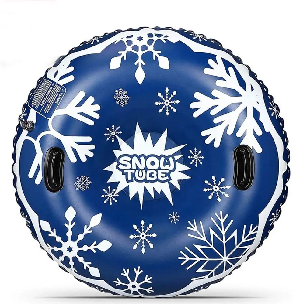 Winter Fun Heavy Duty Pvc Durable Universal Skiing Cushion With Handles Thickened Inflatable Snow Sled