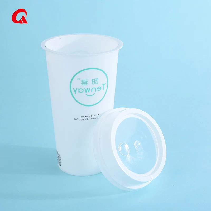 Coffee Cup Beverage with Dome or Flat Lid Plastic Wholesale Transparent Customised Cover Wall Cake Style Packing Room Tea PP