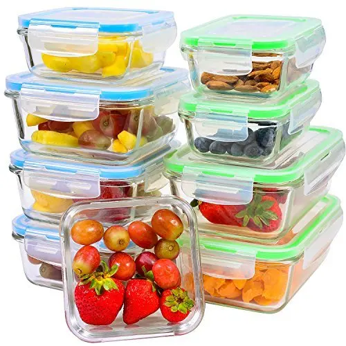 crytal lunch storage grade oven and microwave safe glass food containers