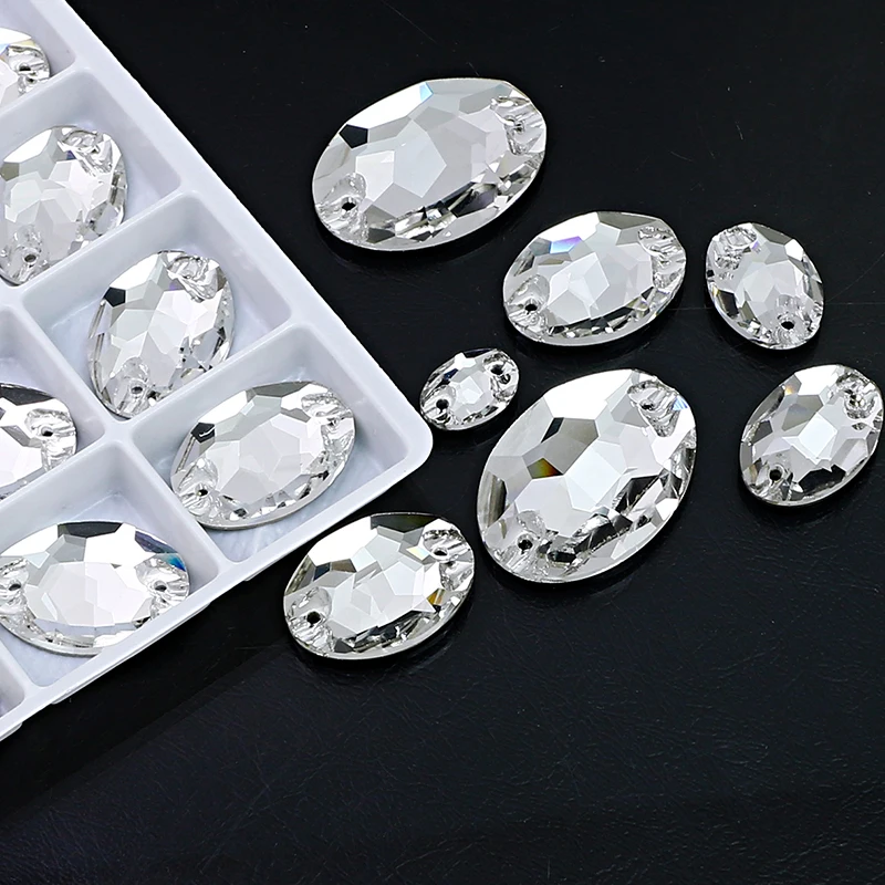 Разноразмерные кристаллы K5, 18*13 мм