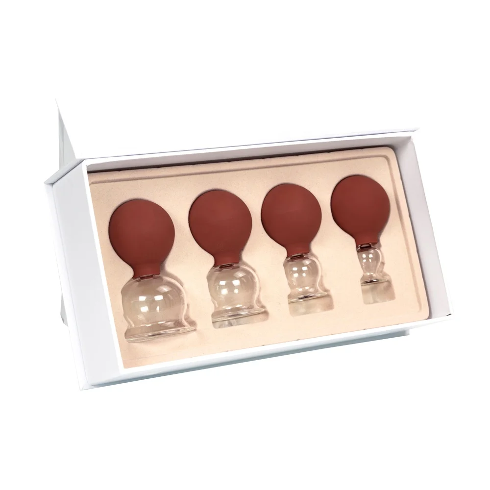 Amazon Massage Cupping/Rubber Bulb Glass Suction Cups/Rubber Suction Glass Cupping Set