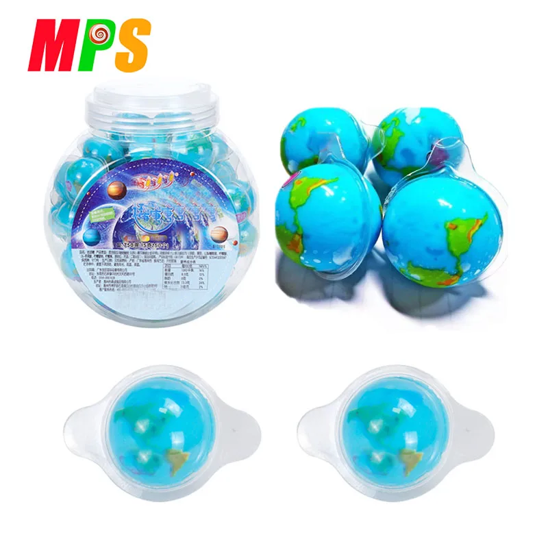 Premium Vodka Planet Gummi Japan Candy Alcohol Infused Earth Gummy with Fruity Liquid Center