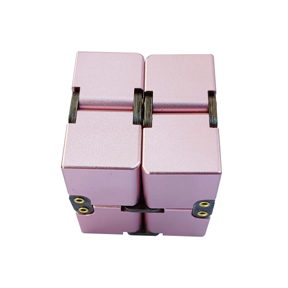 Металлический алюминиевый бесконечный куб, игрушка-антистресс, игрушки для декомпрессии, антистрессовый куб