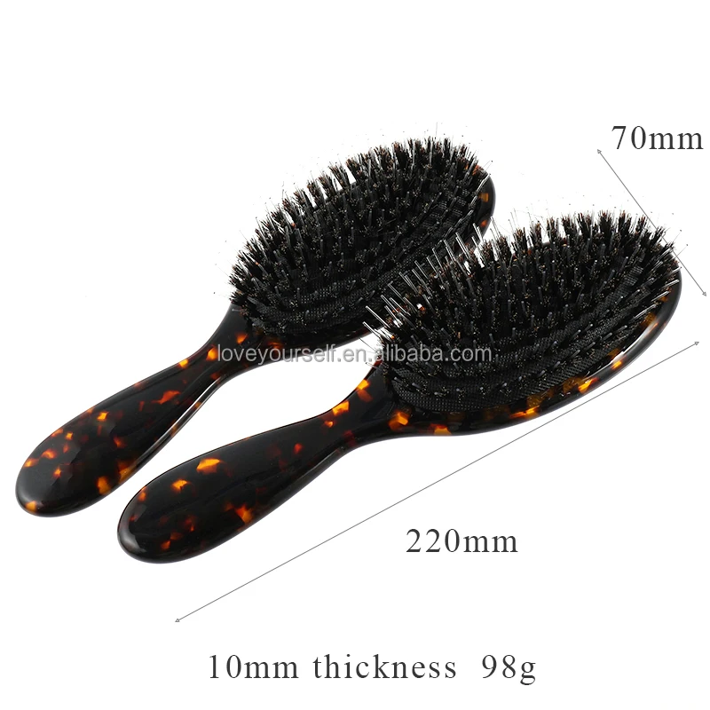 MiDairy 3D hair combs brush 10mm supper thick  cellulose acetate Massage bristle  air cushion comb
