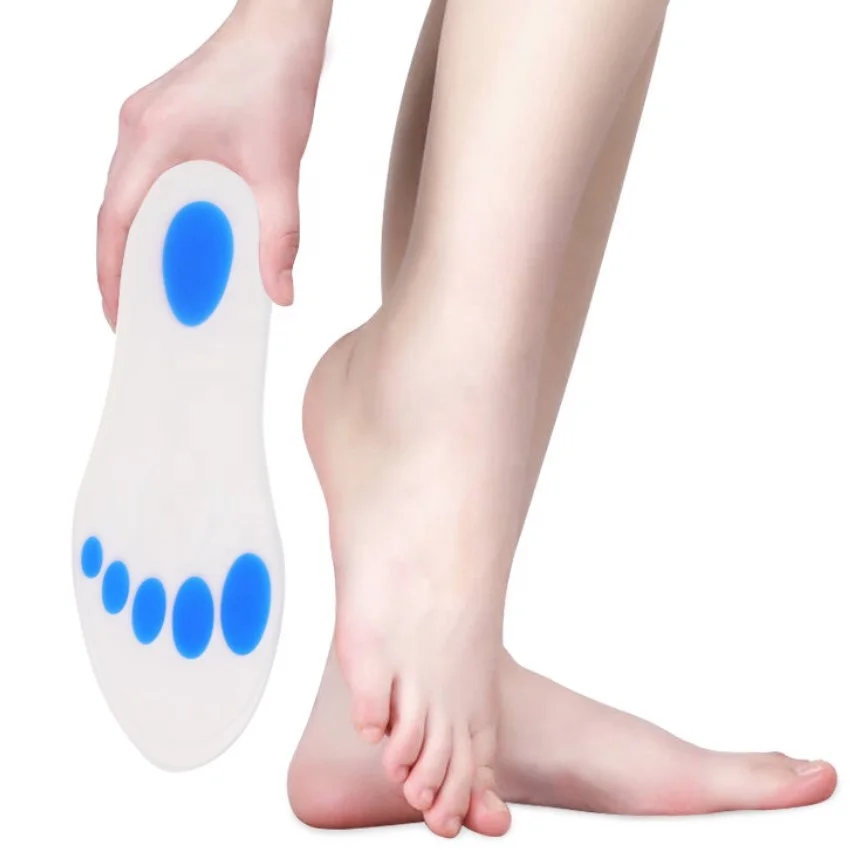 Foot Soft Massage Pure Silicon Insoles Silicon Inserts Orthopedic Shoe Insoles