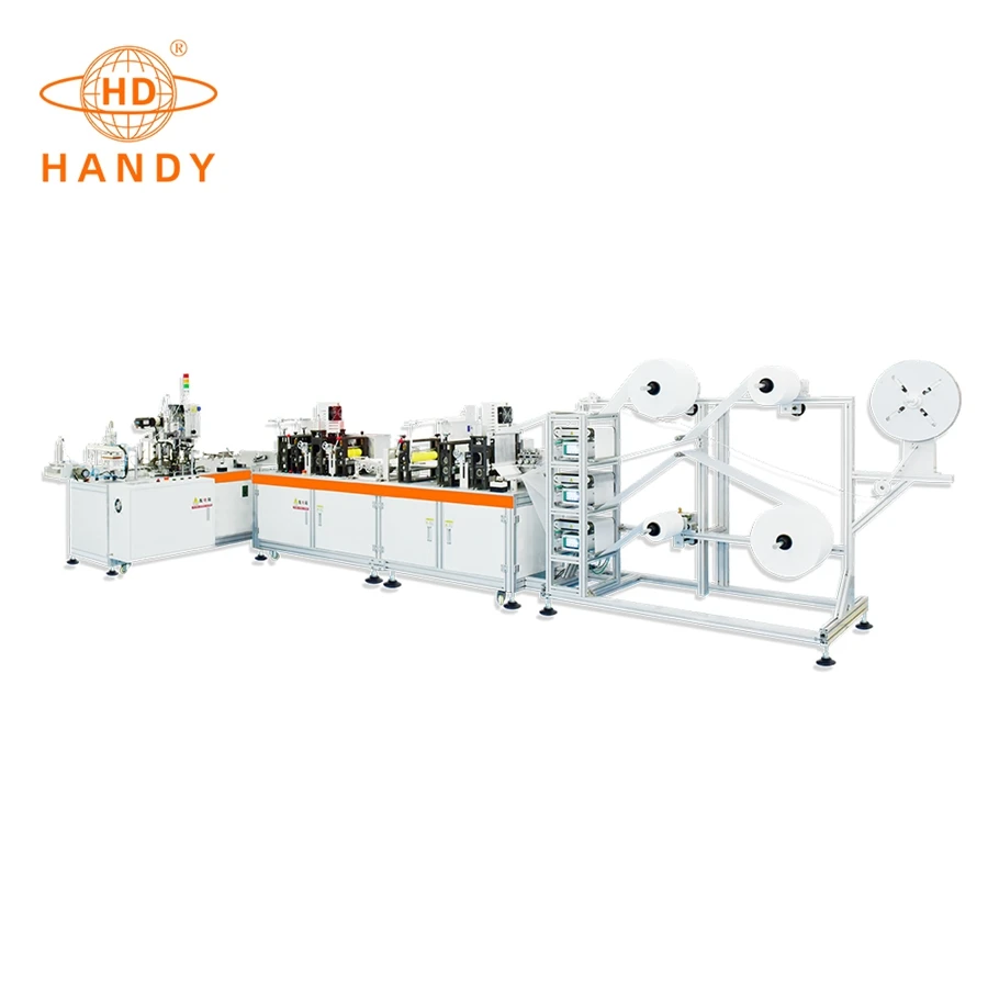 Новая высокоскоростная полностью автоматическая машина для производства нетканых масок kf94 в форме рыбы