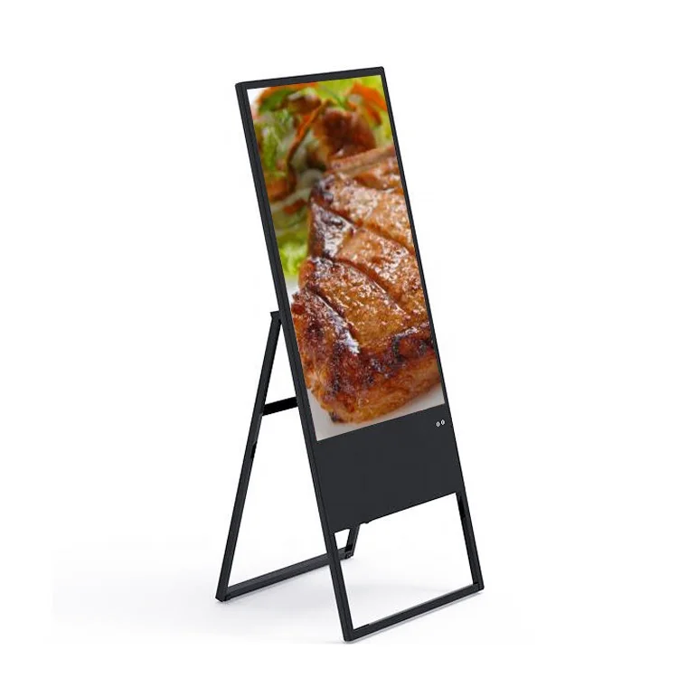 Vertical Digital Signage Display Advertising Standing Poster For Hotel