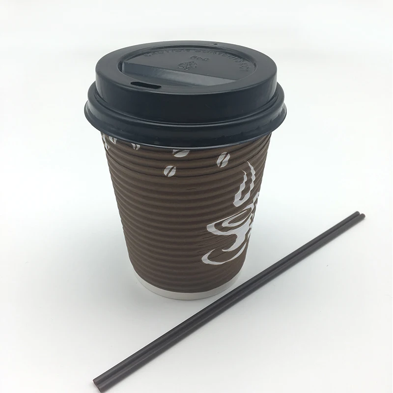 Wholesale Paper Cup Manufacturers Takeaway Custom Coffee Plastic Free Paper Cup With Sleeves And Lids