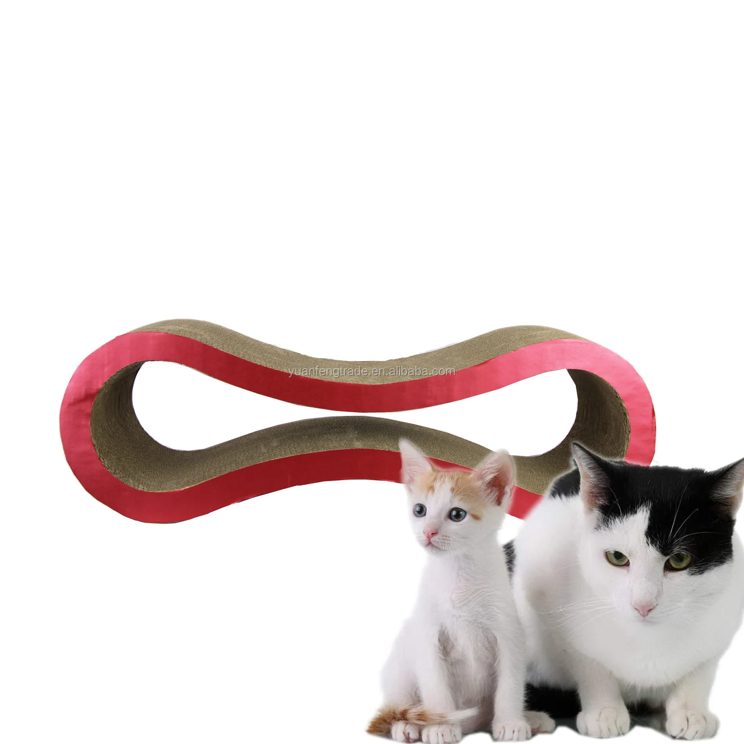 Large Size Cat Corrugated Scratcher Geometric Cardboard scratching Bed