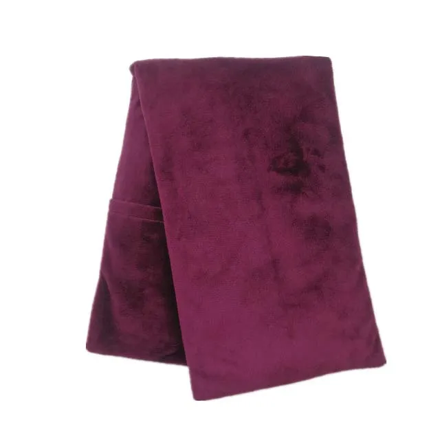 Reusable Microwavable Heat Pillow with polar Fleece Cover wheat bag heat pack