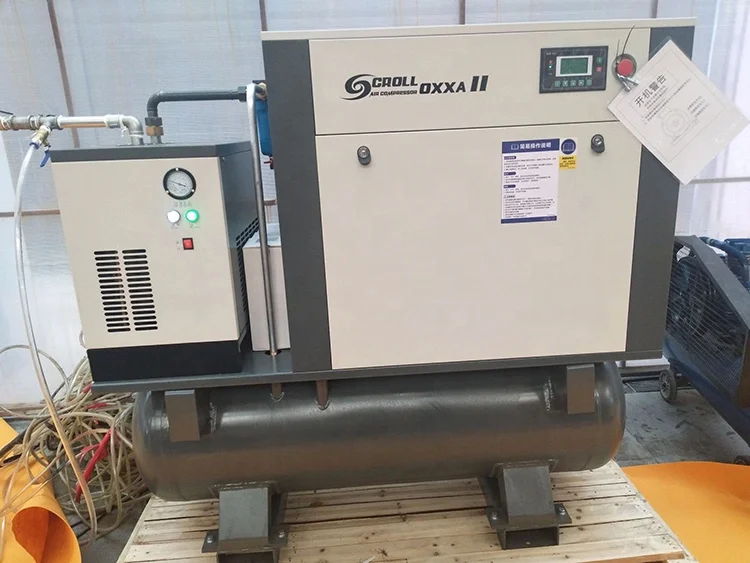 AIO Scroll Air Compressor for Laser Cutting Machine of China Supplier OXXA11-1.1/16H
