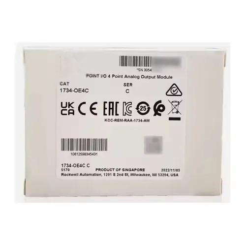 Orignal герметичный 1734-OE4CK точка I/O 4-точечный аналоговый выходной режим-K 1734-OV2E 1734-OV4E PLC контроллер 1734OE4CK