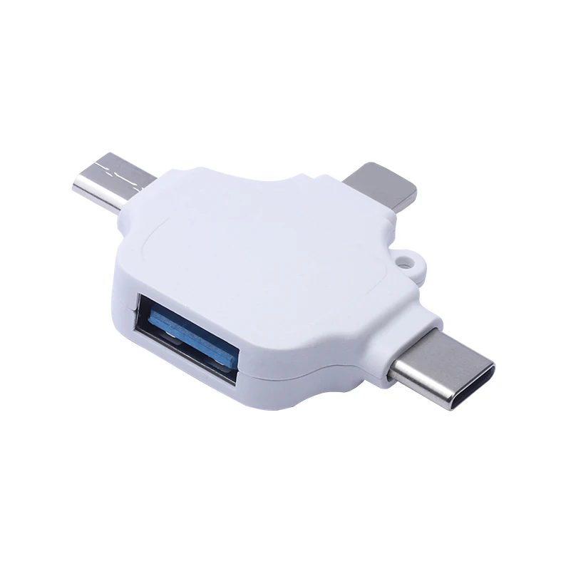 Адаптер 3 в 1 Type C Micro Usb OTG зарядный адаптер USB разделитель трансформатор для Iphone