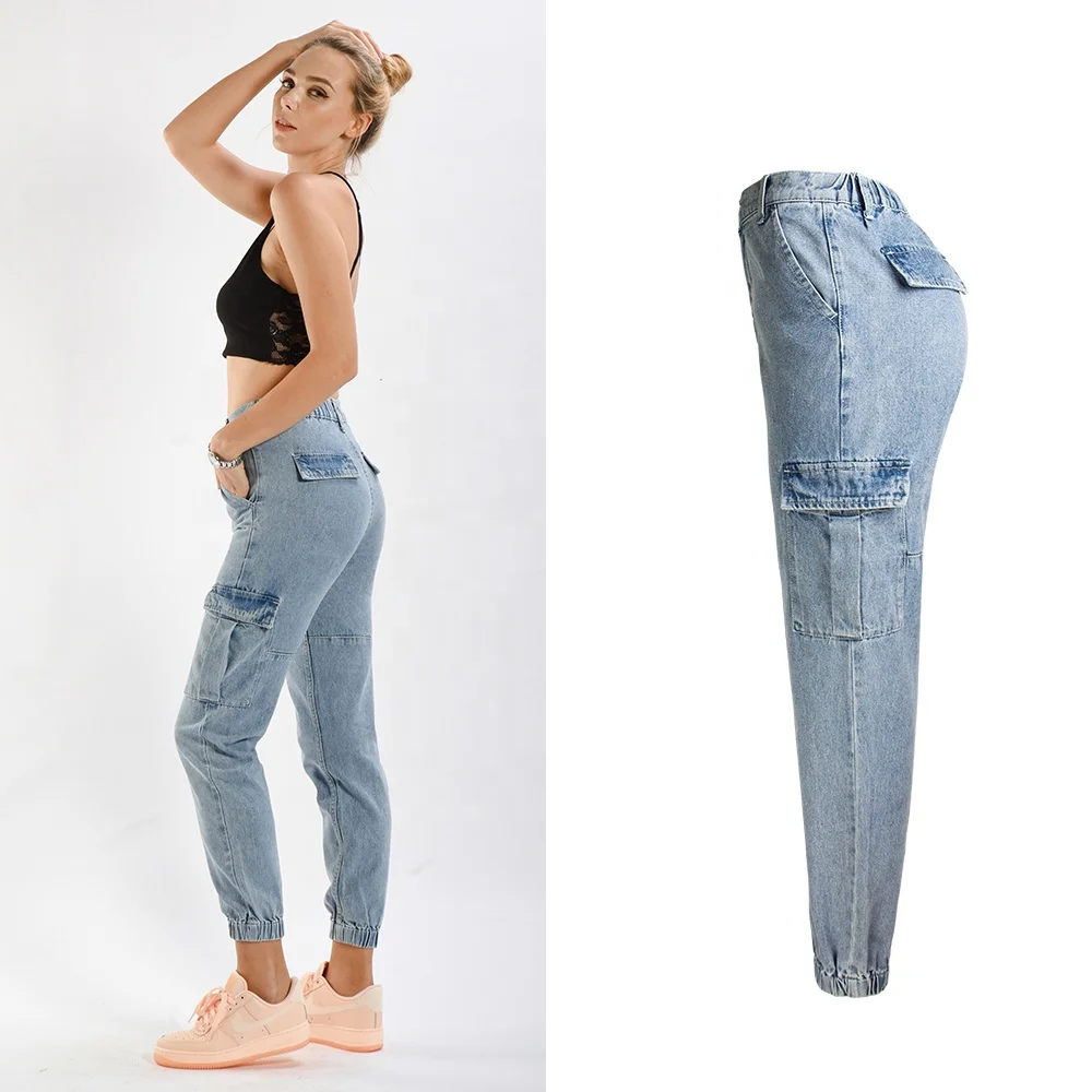 
China wholesale boyfriend jeans Women Street wear Hip Hop Baggy Jeans 